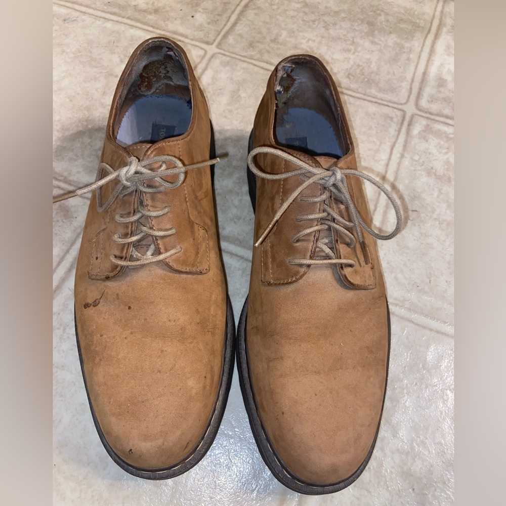 Tommy Hilfiger Men’s Oxford Brown Leather Dress Shoes Size 11.